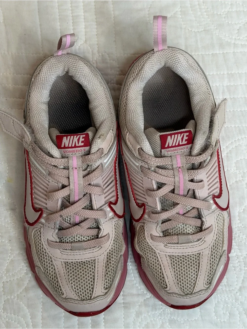 Little Kid's Nike Vomero 5 Silt Red/Silt Red-Peony (HF6999 601) Sz. 1